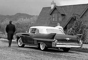 Why are 1930 cars used in shots on Perry Mason TV series?